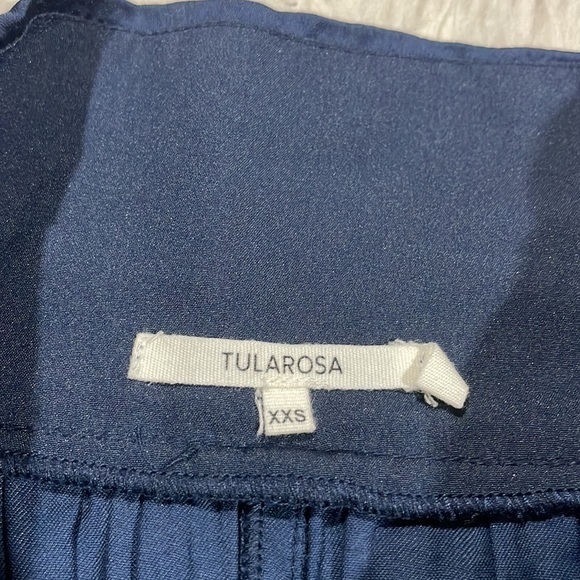 NWT Tularosa Revolve Joey Slate Blue Satin Genie High Rise Pants - Picture 3 of 12